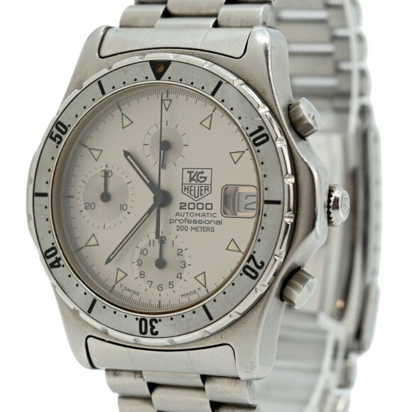 Tag Heuer Men's 37mm 2000 Series Automatic Chronograph Watch! Ref: 172.006! - Picture 2 of 10